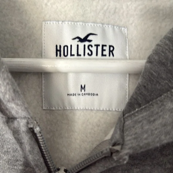 Hollister Gray Zip-Up Hoodie - Picture 2 of 5